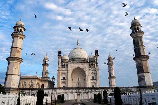 Bibi Ka Maqbara in the morning hours - the iconic Aurangabad landmark close to the Shahnoorwadi residential pocket