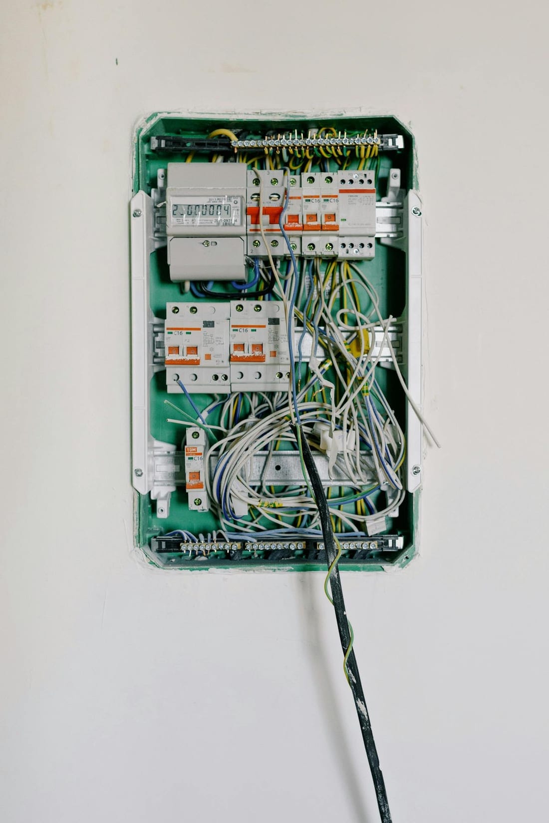Residential switchboard with neatly wired MCBs and switches - Shaats Electrical household electrical equipment guide for Chh. Sambhajinagar (Aurangabad)